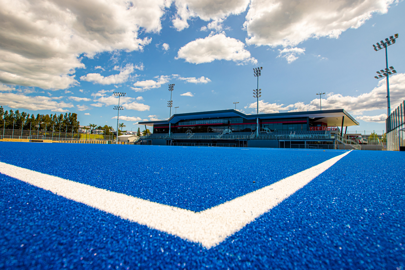 LED lighting sport | hockey stadium corner view North Harbour